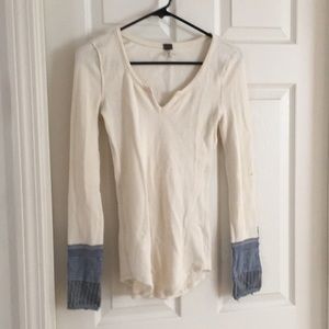 Free People White Kyoto Cuff Thermal